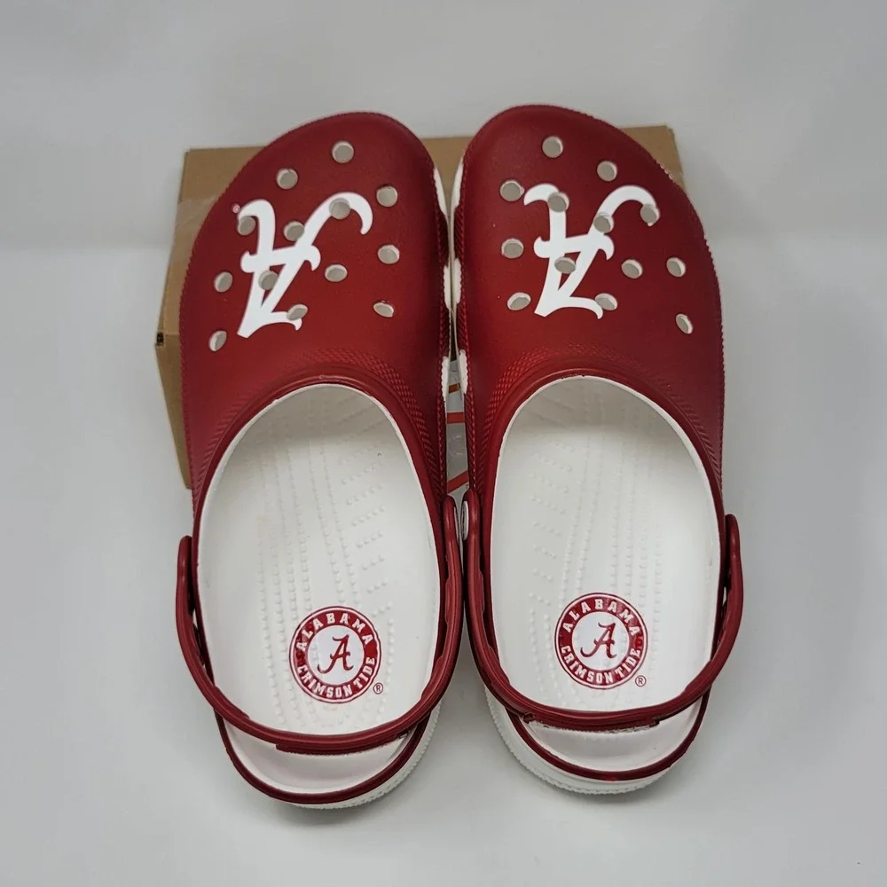Crocs Classic Clogs University of Alabama Crimson Tide Men's‎ 9 Women's 11 Red